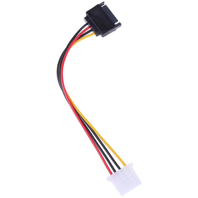 Jiaoxing sata to ide power cable 15 pin sata male to molex ide 4 pin female cable adapter