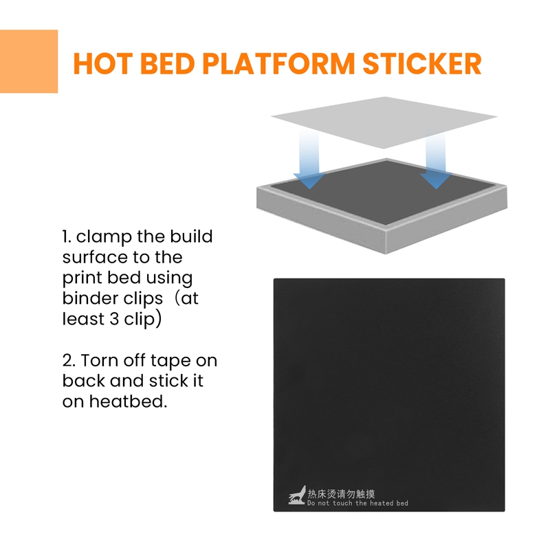 3D Printer Accessories 235x235mm Hot Bed Platform Sticker Adapted For Ender-2 Ender-3