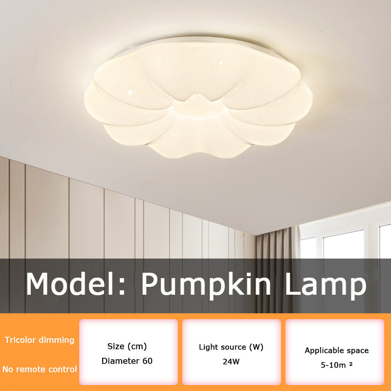 Plastic LED ceiling light, circular living room light, bedroom light, modern and minimalist bedroom light, dining room and study lighting decoration