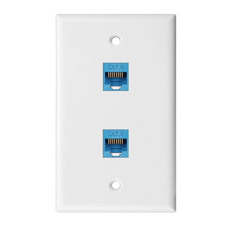 Network RJ45 Jack Wall Plate Socket Outlet 1Port Wall Plate Lazada PH
