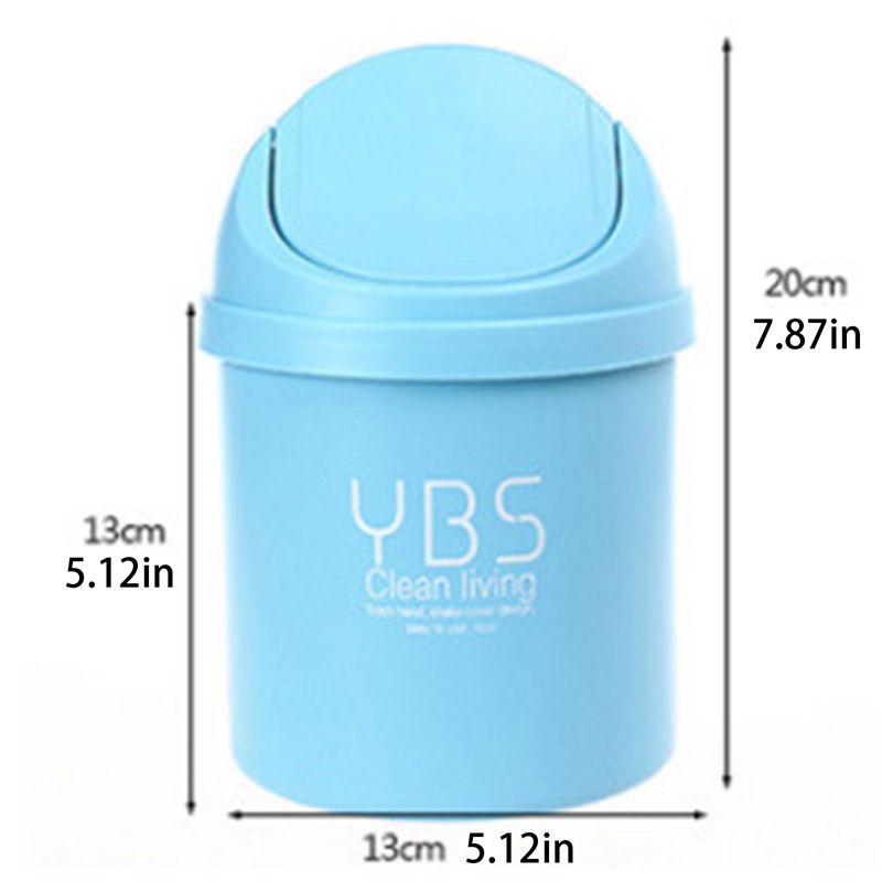 Liliar Thùng rác để bàn, Thùng rác gấp cho xe hơi mini, Bàn ubbish bin nhỏ dễ thương, thùng rác nhỏ có nắp, Thùng rác để bàn cho phòng tắm nhà bếp phòng ngủ phòng khách gia đình văn phòng