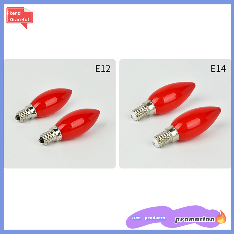 Fkend 1PC led altar bulb E12/E14 Red candle Buddha lamp Temple decorative lamp