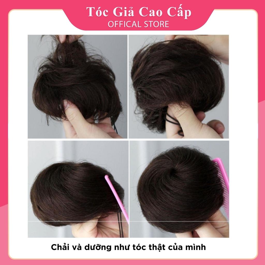 Tóc giả búi ❤️FREESHIP❤️ Tóc búi tròn củ tỏi dành cho nữ đẹp