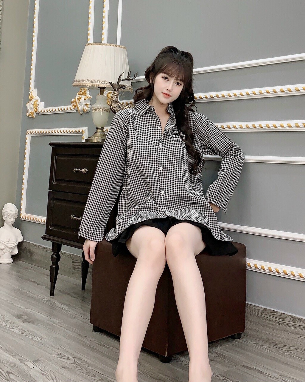 [Hoàn Tiền 6%] Áo sơ mi bầu dài tay XUÂN HÈ