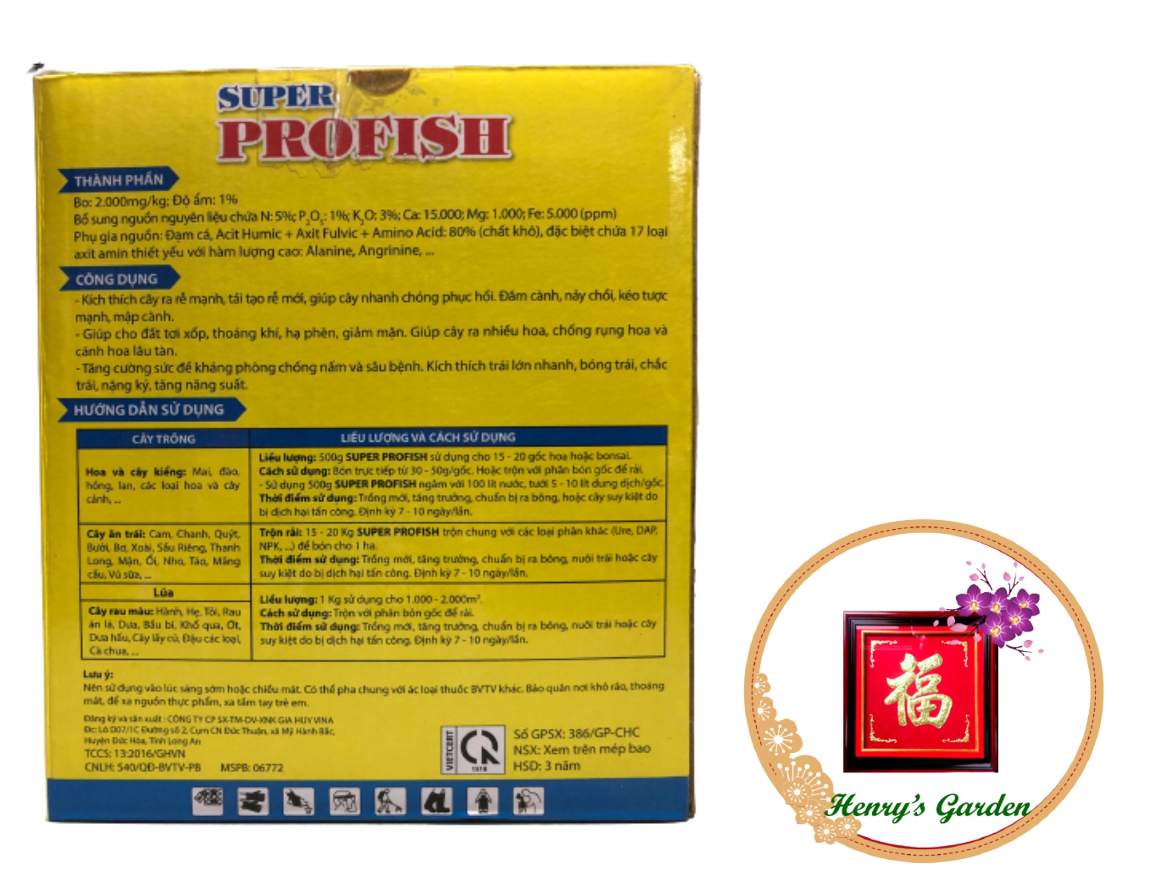 Phân bón vi lượng SUPER PROFISH (phân cá chile) - #541A# 1kg