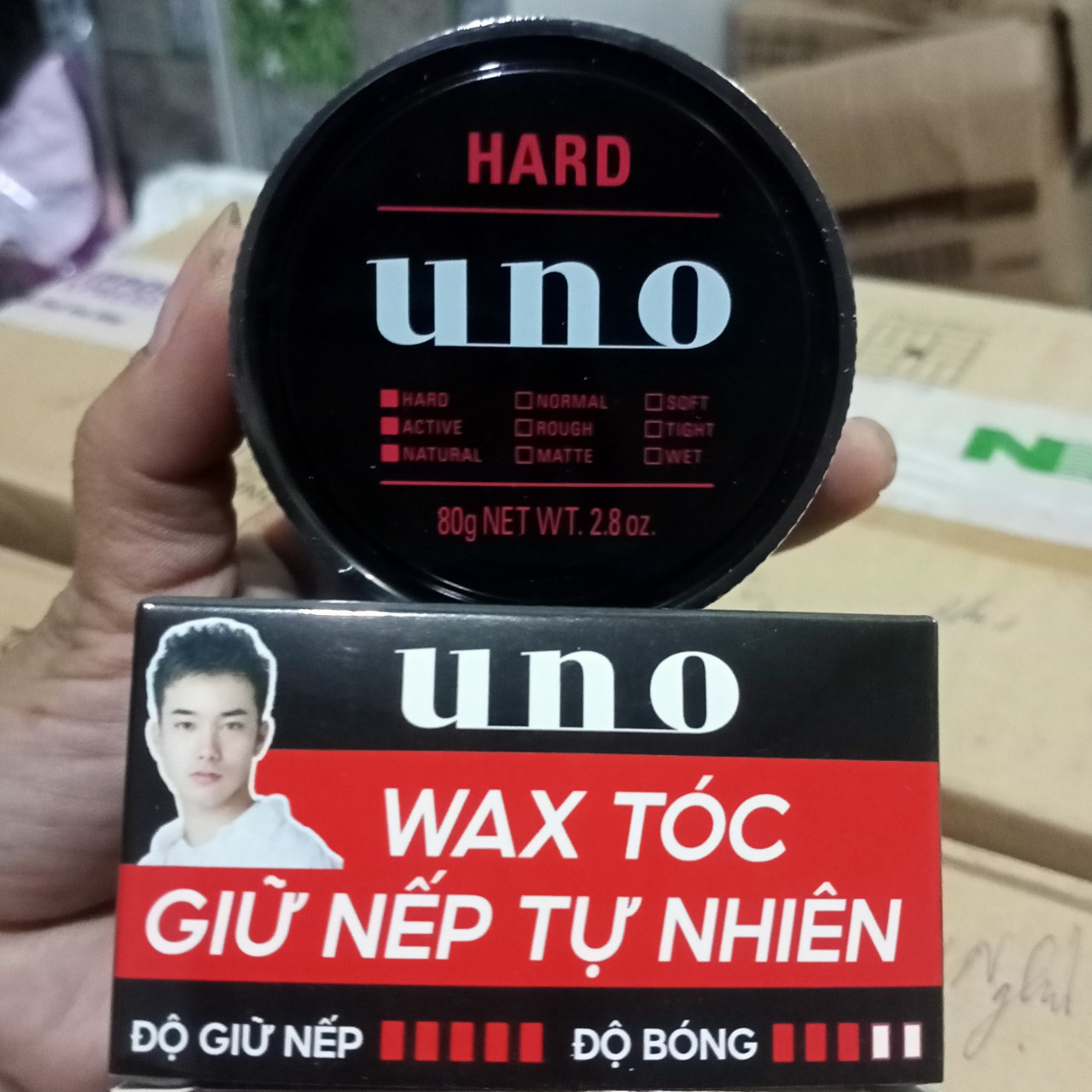 Sáp Vuốt Tóc Tạo Kiểu Nam Cao Cấp Uno 80g