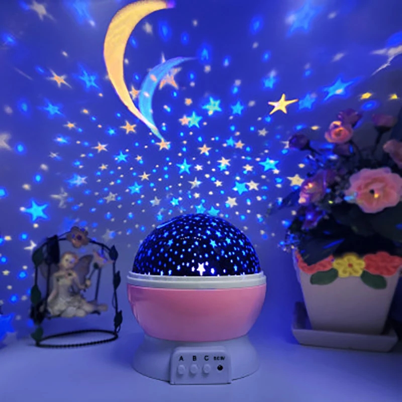 Vivalux hàng có sẵn đèn led xoay máy chiếu vũ trụ đầy màu sắc giấc mơ lãng - ảnh sản phẩm 4