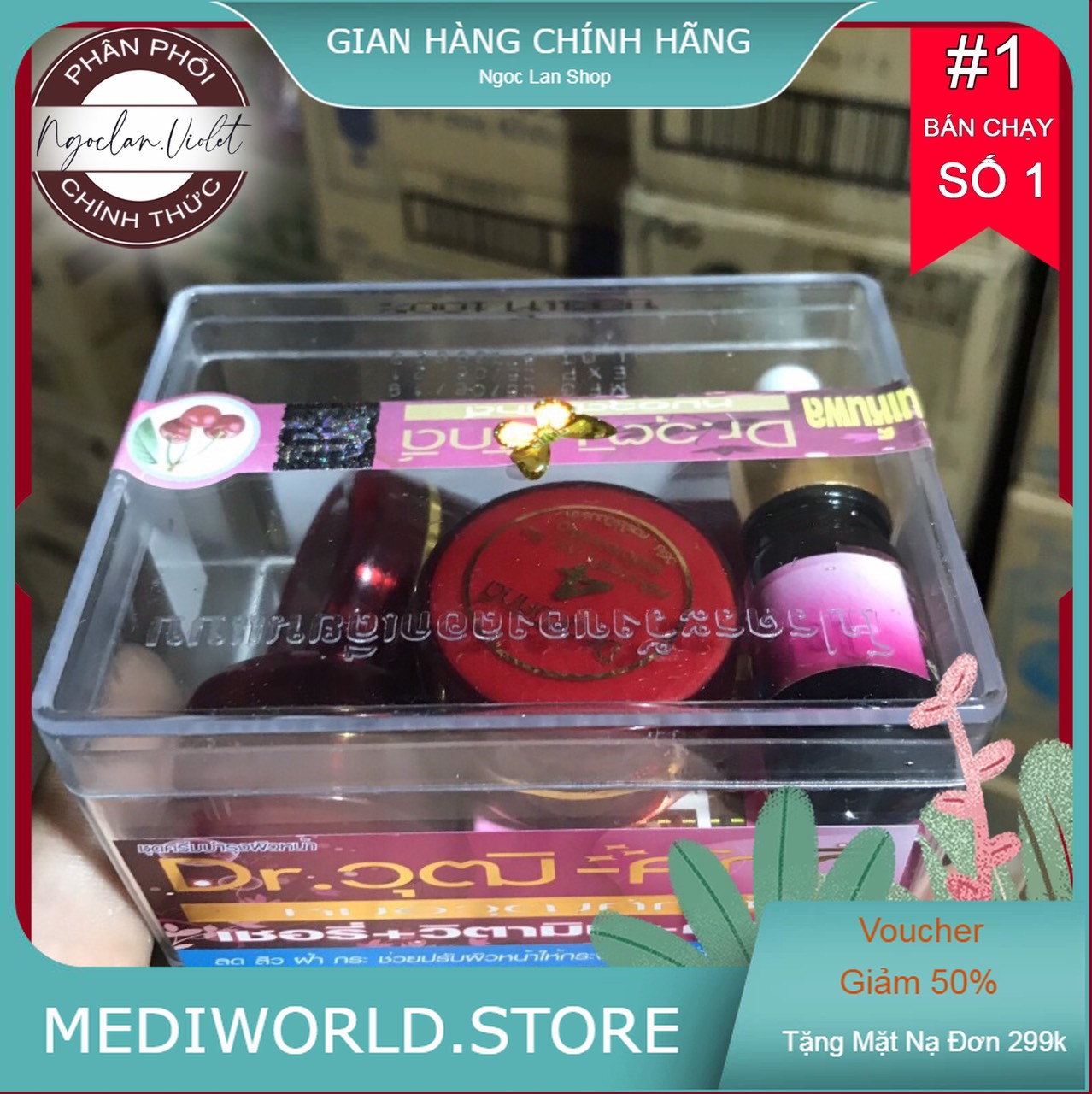 Bộ kem nám Cherry đỏ Thái Lan