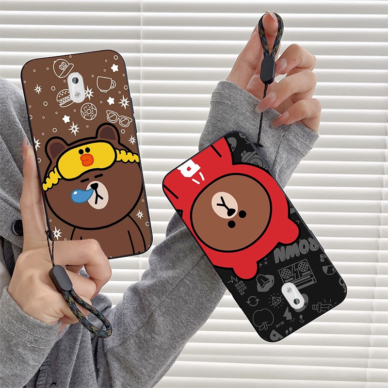 Nokia 3 Casing Brown Bear Cartoon Shockproof Phone Case