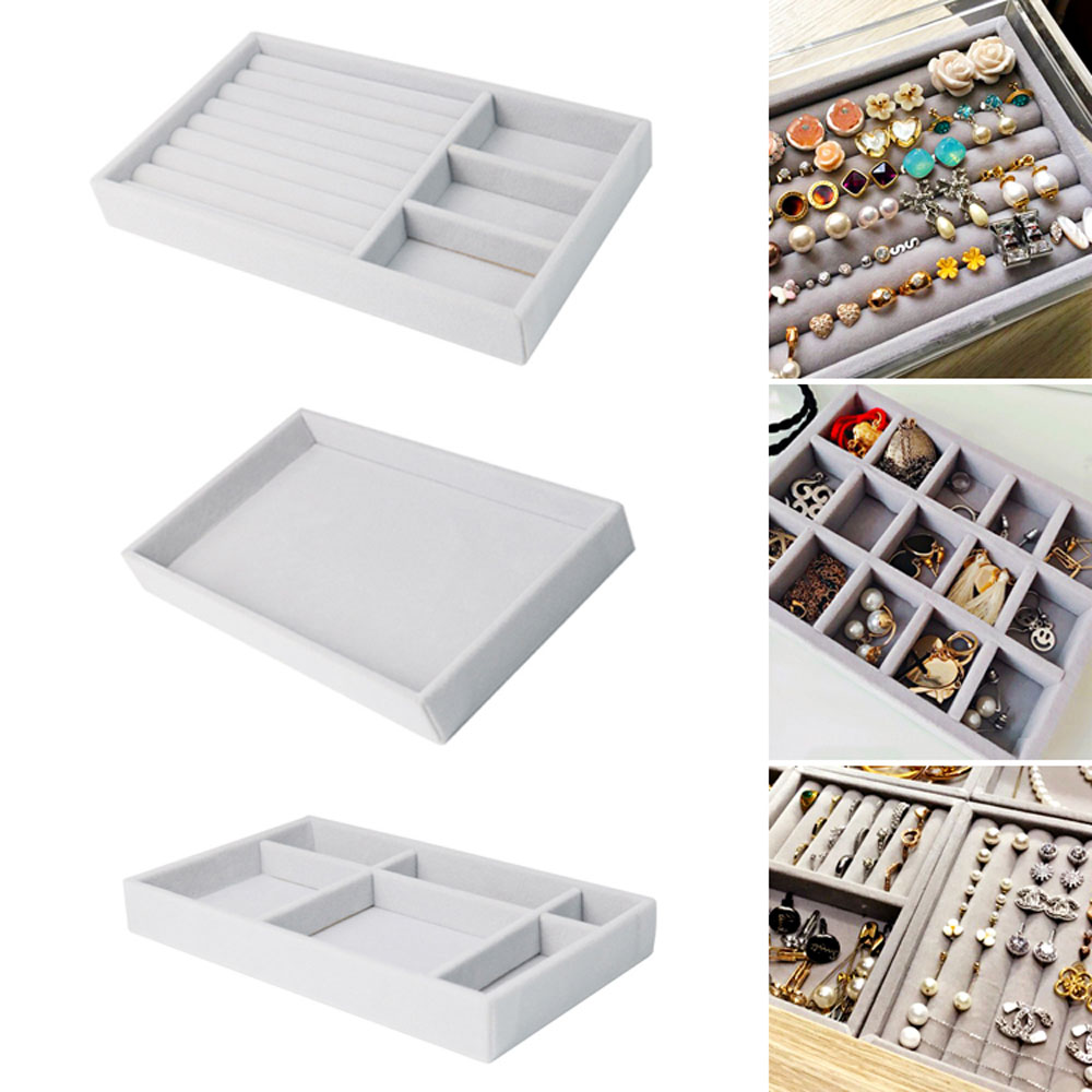 PULLBEAR Packaging 1Pc Gift Box Holder Display Tray Case Jewelry Case Jewelry Display Storage Box Organizer