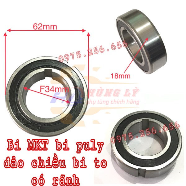 Bi MKT bi puly đảo chiều Bi to có rãnh phụ tùng máy cày phụ tùng máy nông nghiệp phụ tùng Hùng Lỳ