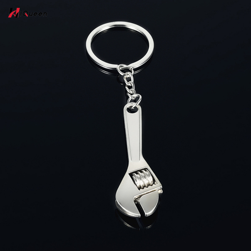 HiQueen Practical Tool Wrench Monkey Spanner Key Chain Car Metal Keyring