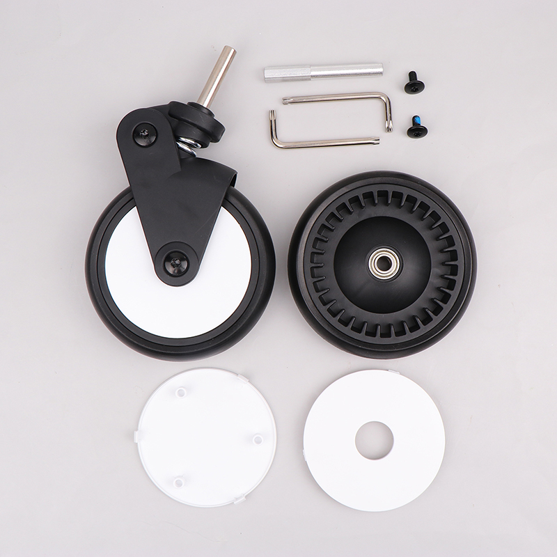Stroller Replacement Rubber Wheels Front And Rear Wheel Stroller Accessories Compatible With Stroller. 