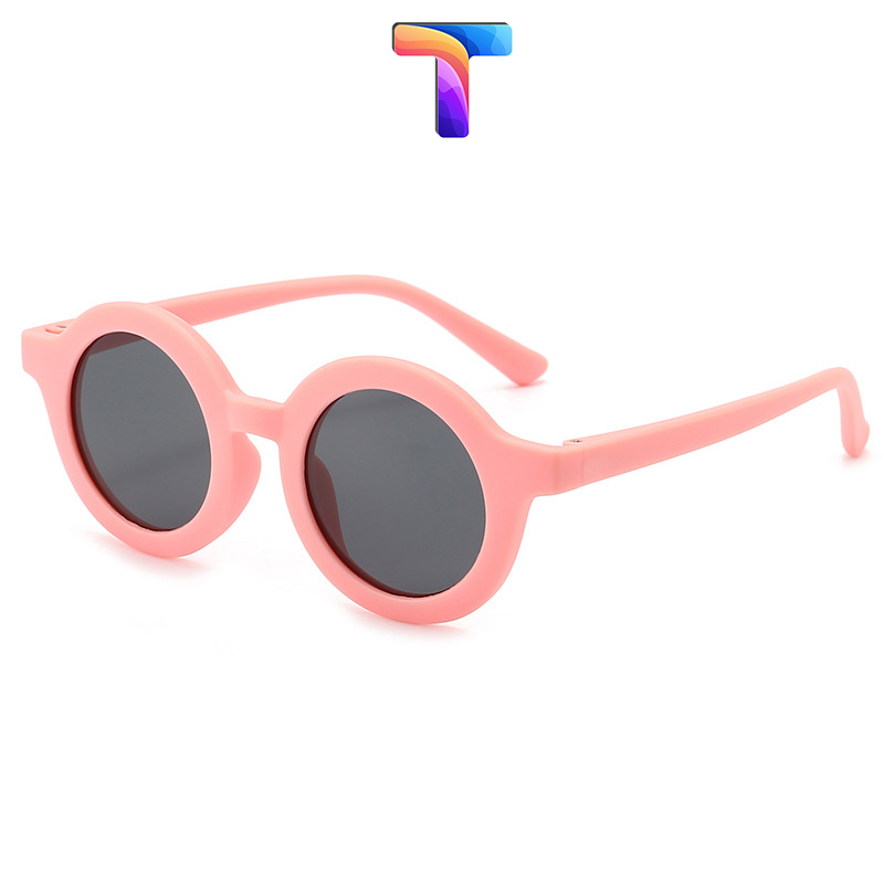 [Nhiều màu] Mắt kính râm trẻ em trai gái phân cực tròn Polarized 6054