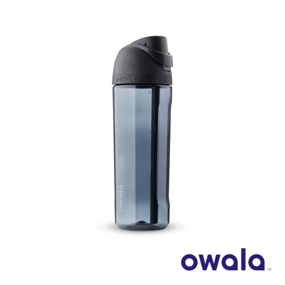 Owala FreeSip Tritan Water Bottle, 25 Oz., Very, Very Dark Black 