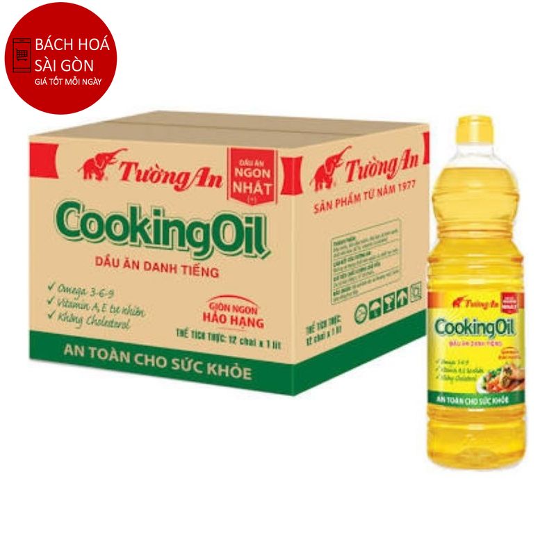 Dầu ăn TƯỜNG AN | HAPPY KOKI Chai 1 Lít