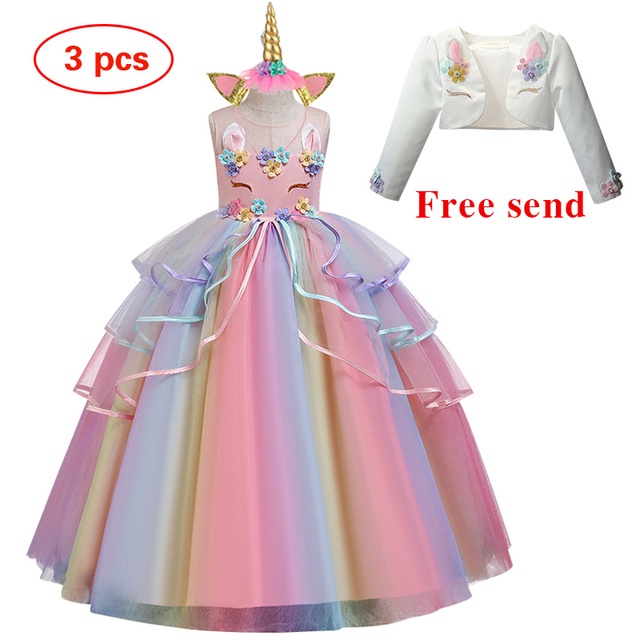 Đầm Dài Hóa Trang Công Chúa Cho Bé Gái