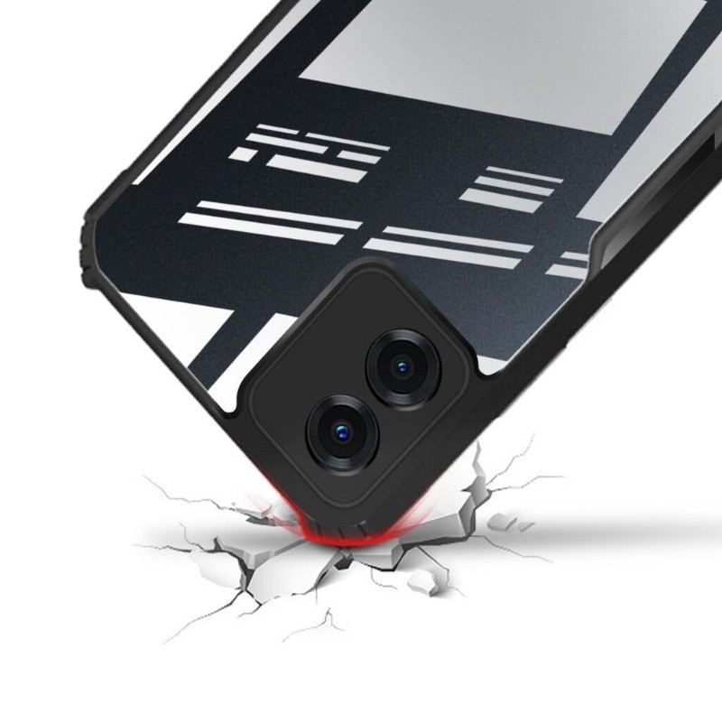 itel A50C Phone Case for Itel P65 RS4 P55 4G 5G A50 A70 A60 A60s A05s S24 S23 S23+ S18 Pro Vision 5 Transparent Shockproof Phone Casing Armor Acrylic Soft TPU Anti-fall Back Cover. 