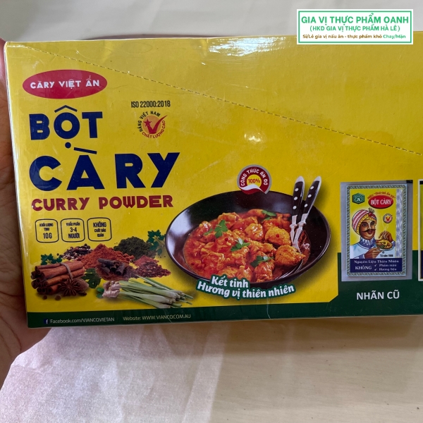 [CHAY/MẶN] SET 10 Bột Cà Ry Đầu Bếp Ấn Độ Việt Ấn Vianco (10gr)