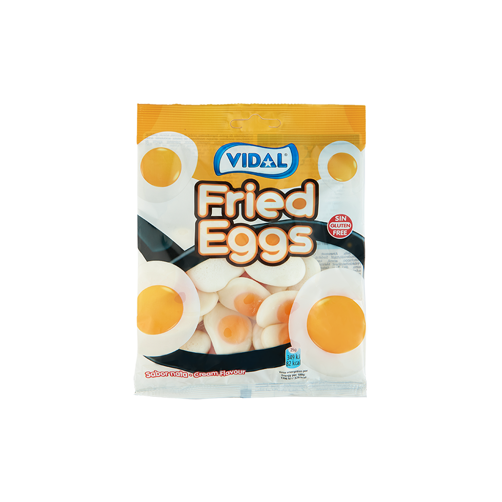 Kẹo dẻo trái cây hình trứng chiên Vidal Tây Ban Nha 100g thumbnail