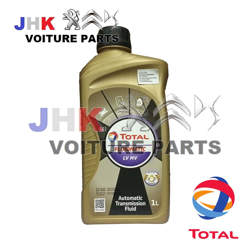 【ORIGINAL】 Total Fluidmatic LV MV ATF 1L Peugeot 308 3008 408 508 5008 ...