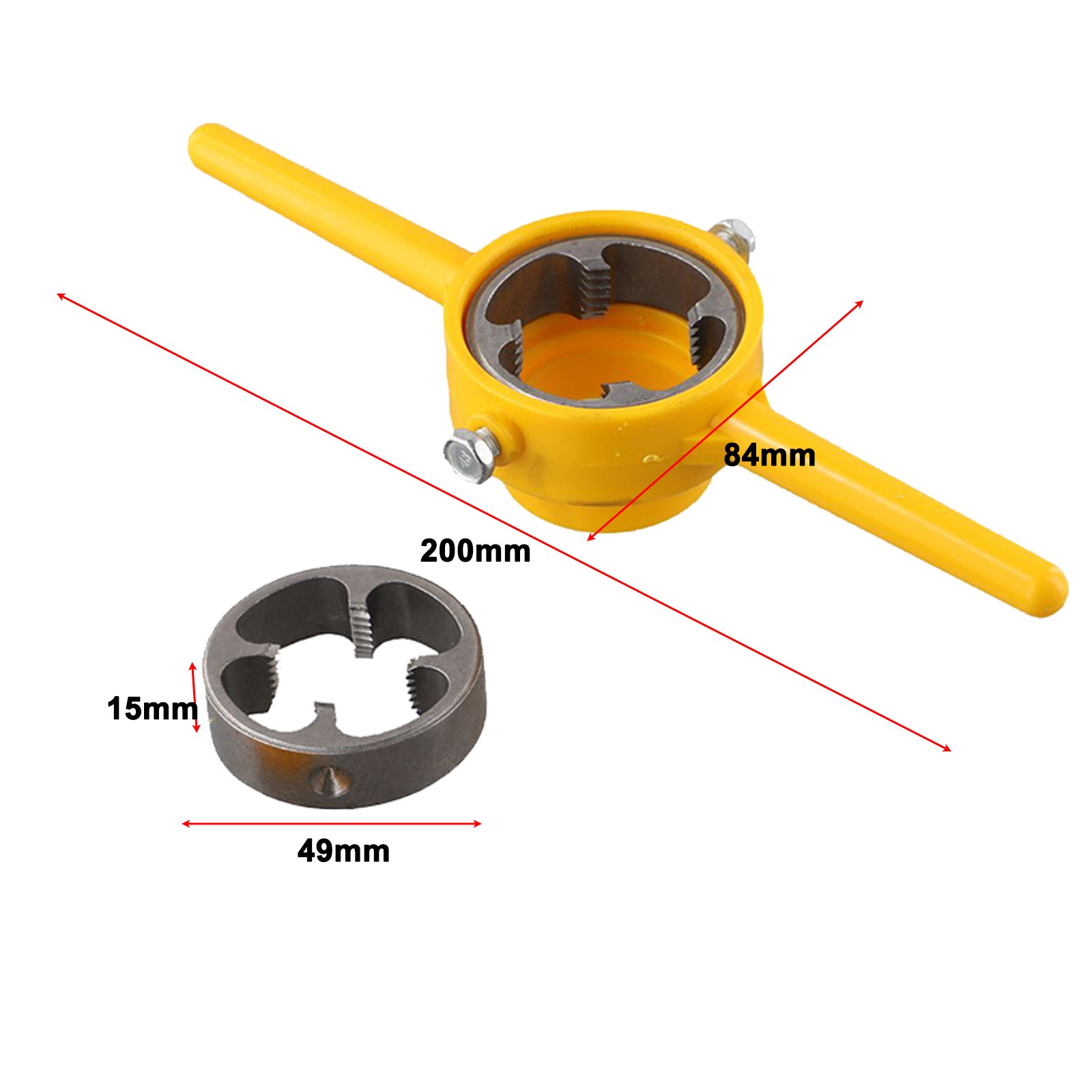 Easy to use 6pcs Manual Pipe Threader Tool for Plumbing PVC Thread Maker