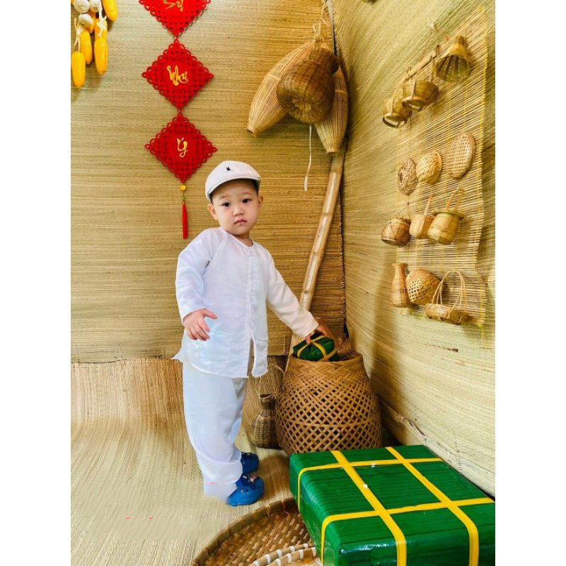 Bộ quần áo bà ba trẻ em bé trai bé gái ( ĐỦ SIZE- ảnh thật- chất lụa siêu mát nhiều màu sắc )