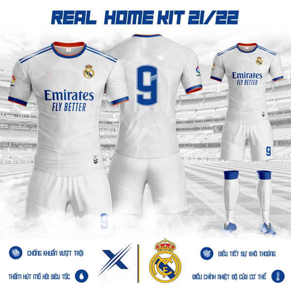 Áo Bóng Đá Clb Real Madrid Cao Cấp mới nhất