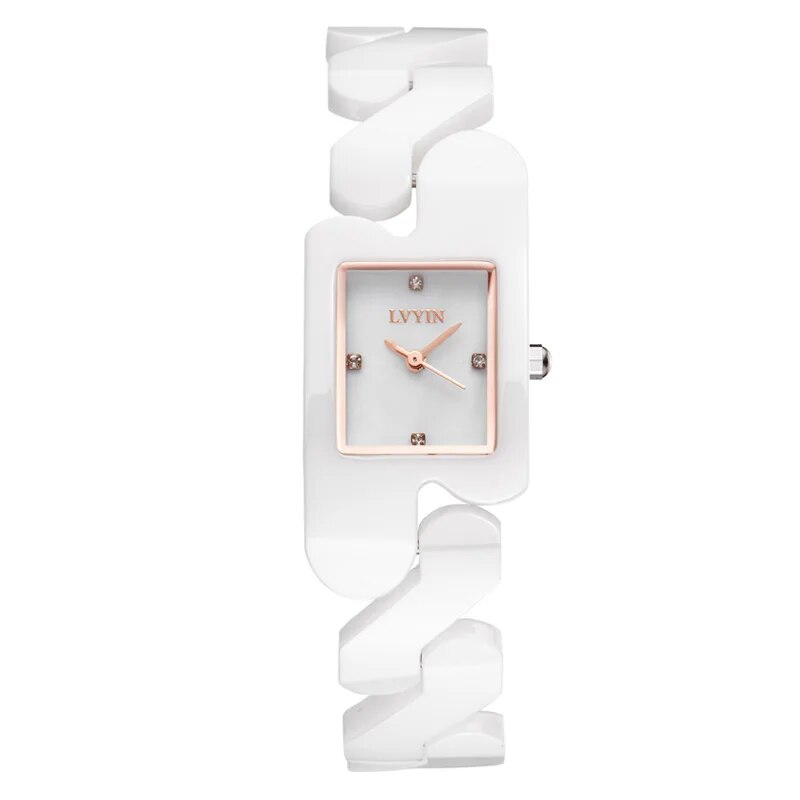 ouShiKaWaQiao Lvyin Luxury Brand Ceramic Watch Women Fashion Simple  Waterproof Quartz Watch Lady Elegant Business Clock Women Dress Watch 6830  | Lazada PH