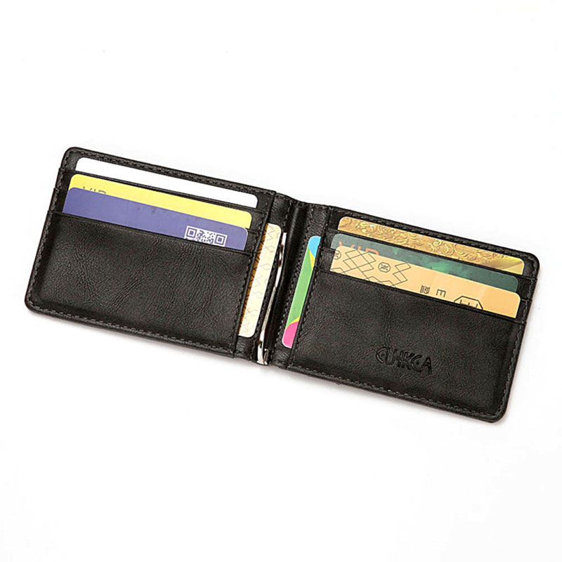 RFID%20Men's%20Leather%20Slim%20Bifold%20Money%20Clip%20Wallet%20Front%20Pocket%20Credit%20Card%20Holder%20JINBING%20-%20Image%209
