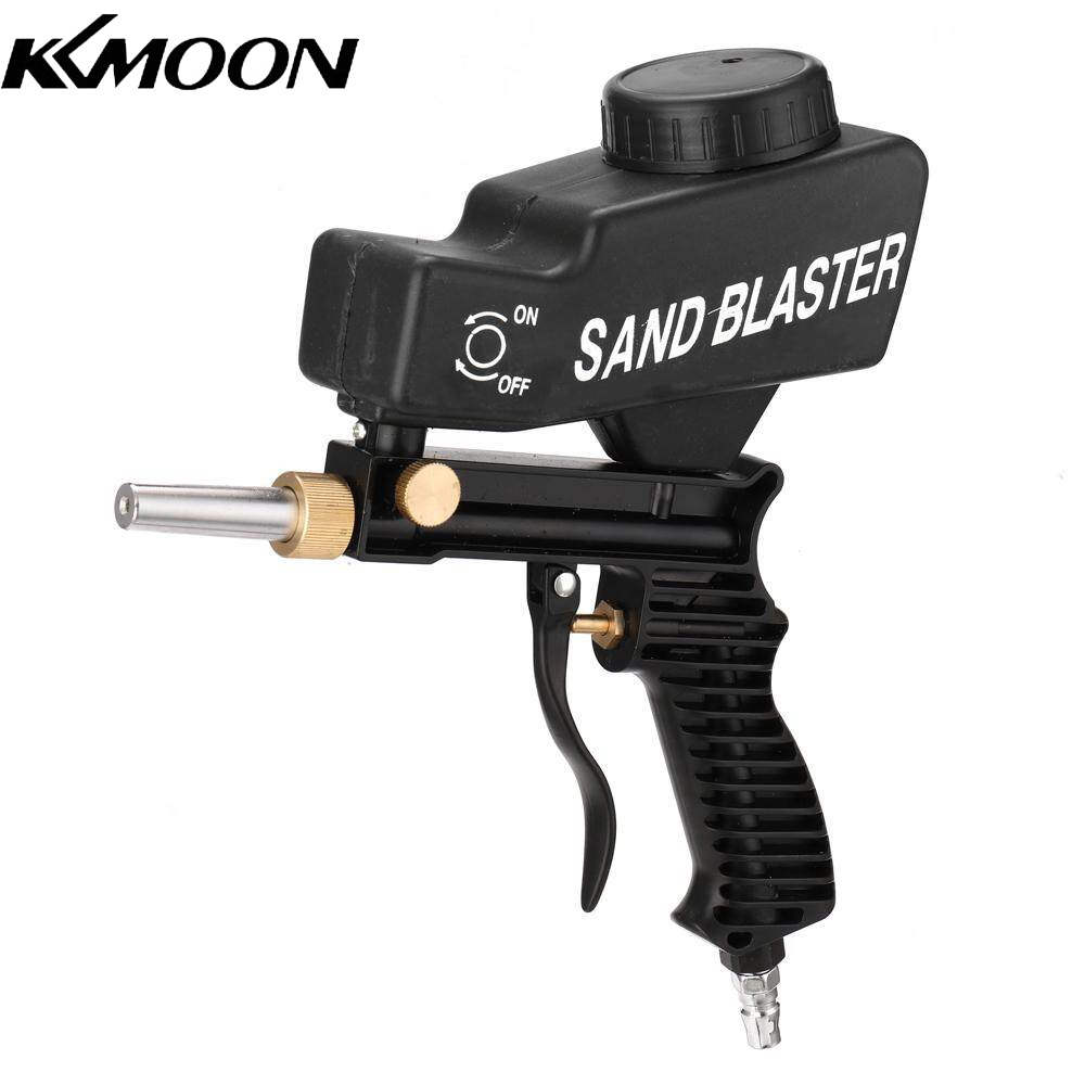 KKmoon Portable Gravitation Sandblasting Machine Pneumatic Sand Blasting Set Rustproof Sandblaster Small Sandblasting Machine