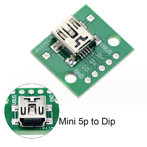 Mạch ra chân USB 2.0 ( đực - cái ), mini 5P, USB Vuông sang chân cắm