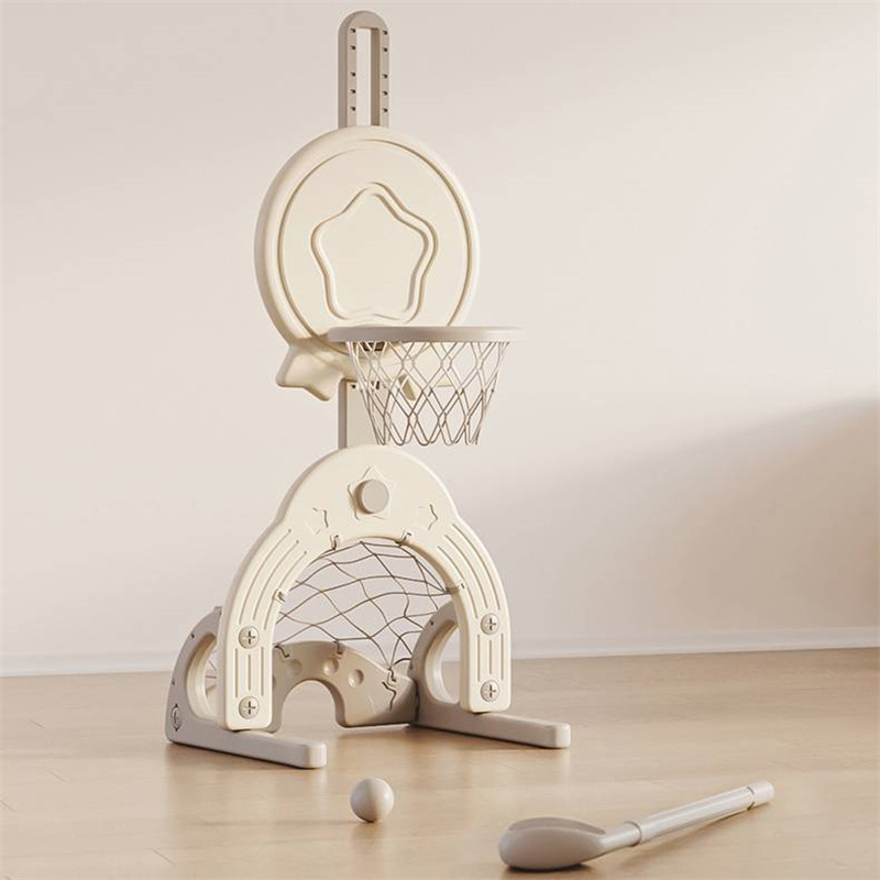 Children's Basketball Stand, 3-in-1 Adjustable Basketball Frame, Soccer ...