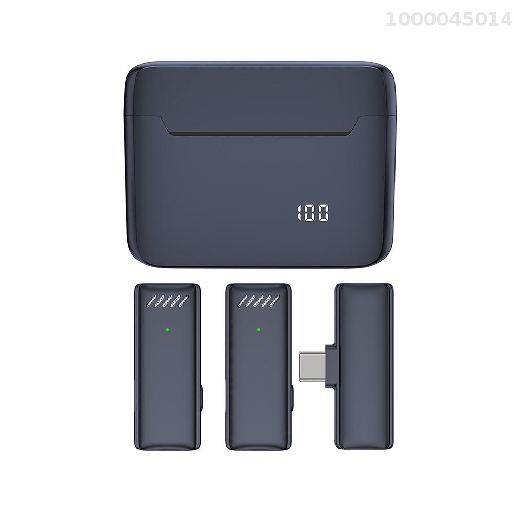 Mini Micro dây chuyền Không Dây Cho Điện Thoại Di Động 360 ° Đa Hướng Micro cài ve áo giảm tiếng ồn Tương Thích Với Loại-C điện thoại thông minh Android Máy Tính Bảng Cho Youtube Facebook phát trực tiếp ghi video Vlog Phỏng Vấn Trực Tuyến Lớp Học