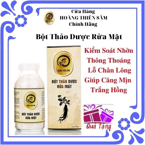 ( XẢ KHO ) Bột Thảo Dược Rửa Mặt Hoàng Thiên Sâm