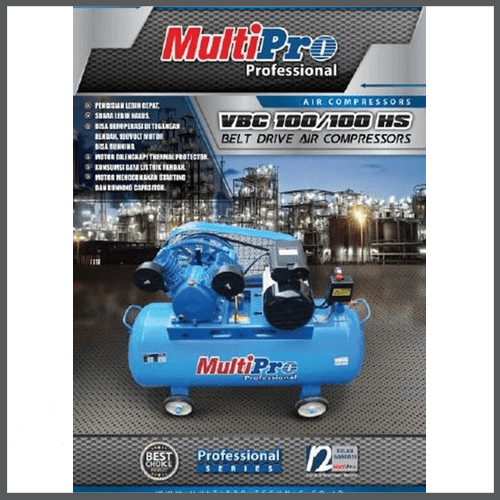 MULTIPRO VBC 100 / 100 OW (1.5 HP) AIR COMPRESOR (KOMPRESOR) | Lazada ...