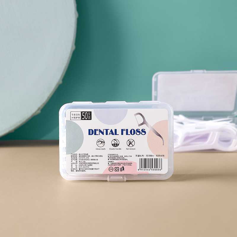 High Strength 50pcs Single Pack Dental Floss Benang gigi 牙线 Ultra Fine