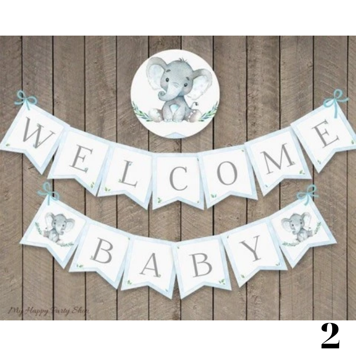 Dây cờ trang trí Welcome Baby banner tbgt16