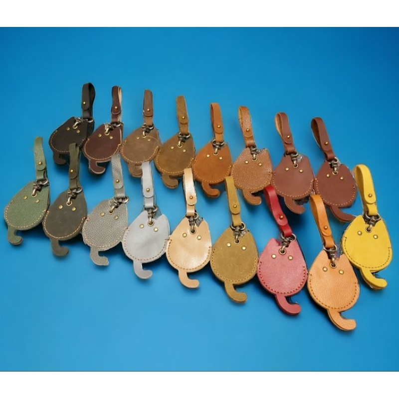 Bao da Apple Airtag, Thẻ từ RFID, Móc Khoá (da thật handmade)