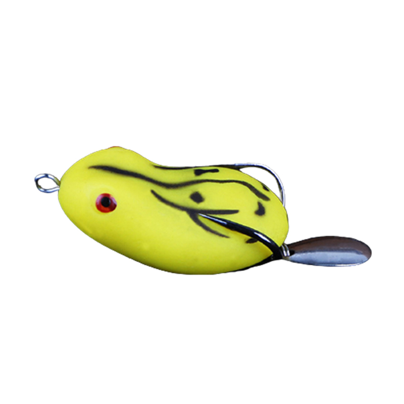 12g/5cm Bionic Frog Fishing Bait Double Hook Thunder Frog Lure Bait Simulation Soft Bait