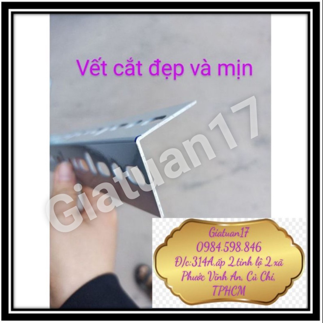 ⭐DÀY 2.5LI⭐(Dài từ 120cm đến 150cm) Thanh sắt V lỗ 4x6cm ( dài 120cm, 150cm)dày 2.5 li