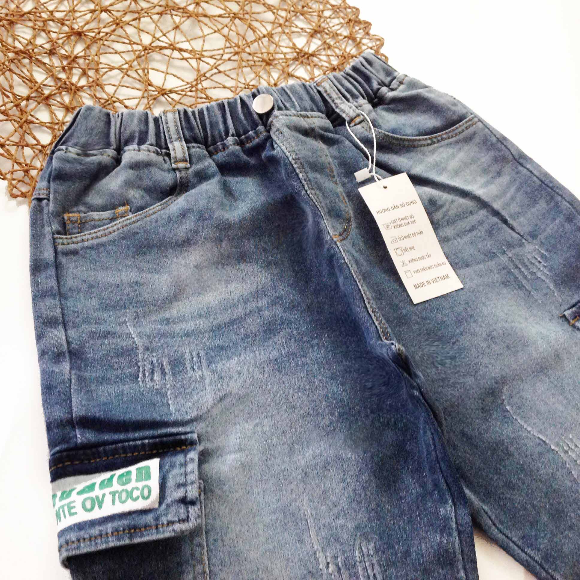 QUẦN SỌT JEAN CO DÃN BÉ TRAI SIZE CỒ