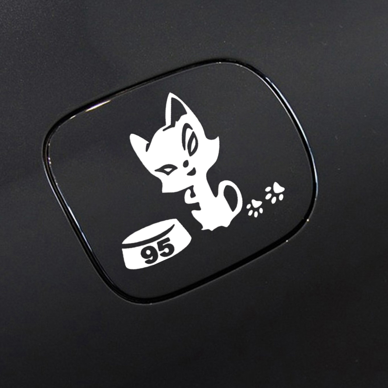 【Hottest Trends】CK3165#12*10cm Cat on a gas tank 95 reflective funny ...