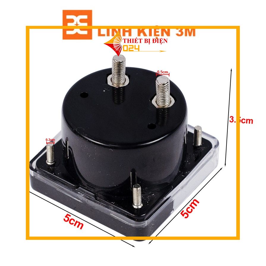 Đồng hồ Ampe kế xoay chiều BEW 5x5x3.5Cm