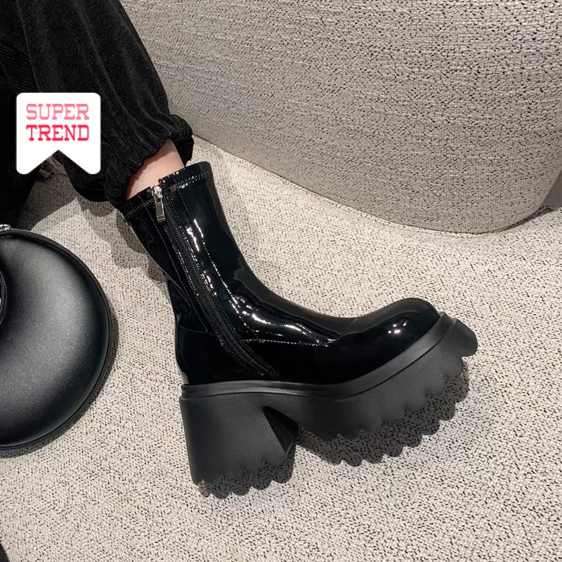 Giày Bốt Cao Gót 8Cm Thời Trang Dành Cho Nữ