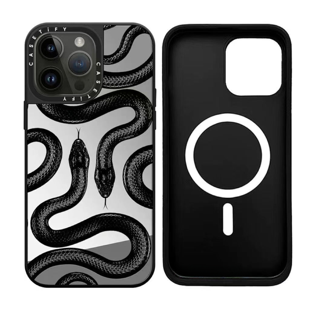 New Casetify Black Snake King With Magsafe Case For Iphone Pro Max