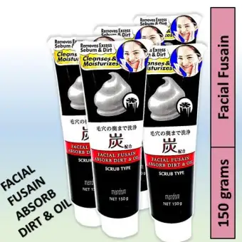 mandom facial scrub charcoal