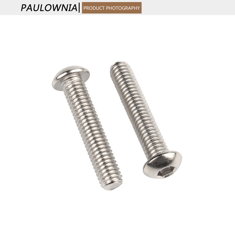 M3 M4 304 Stainless Steel Button Head Hex Hexagon Socket Screw Round Head Allen Bolt Machine Screws Length 3mm -70mm Millimeters