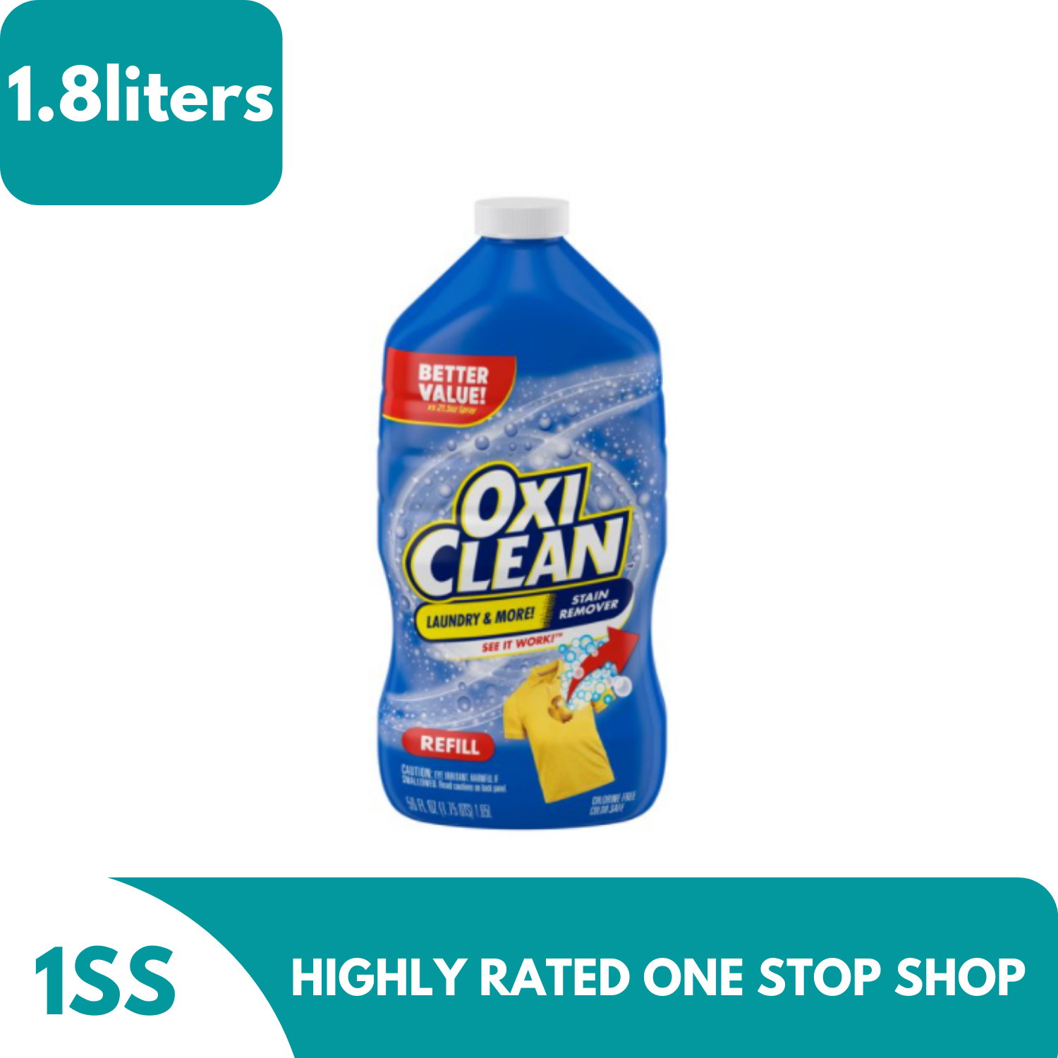 OxiClean Laundry Stain Remover 1.8L (packaging may vary) Lazada PH