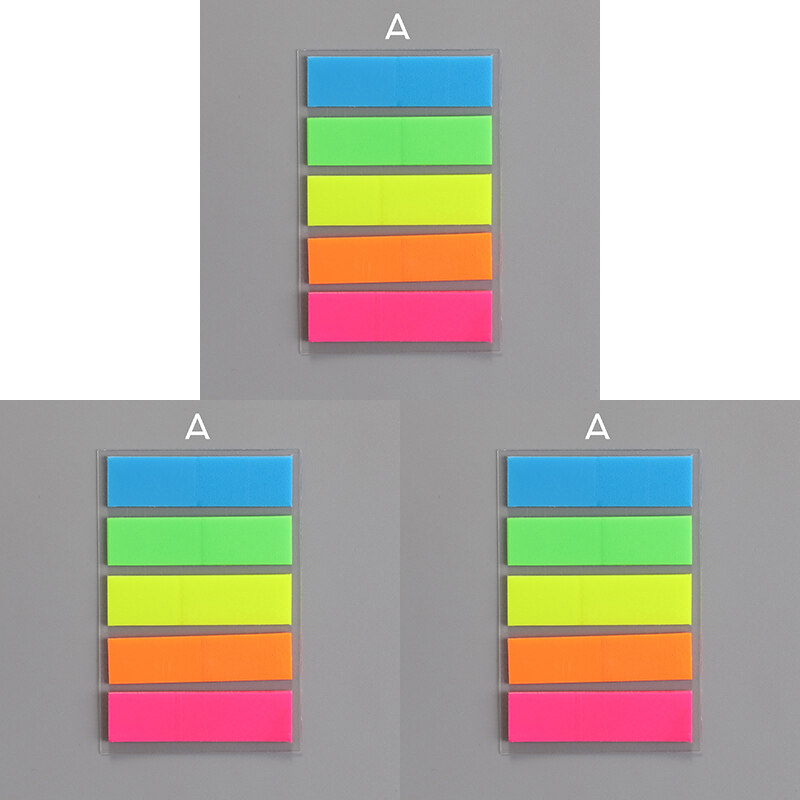 3M Post-it Fluorescence Sticky Index Tabs - 9 Color Set